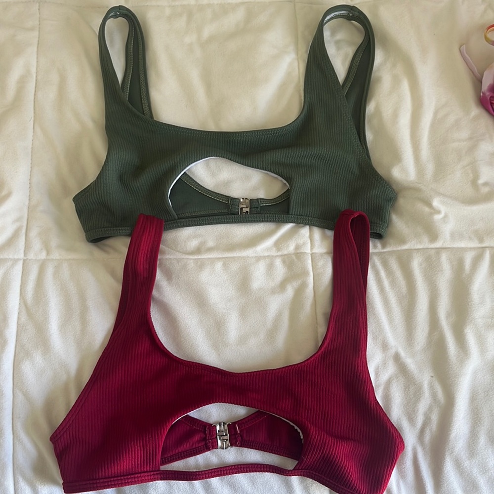 Cut out bikini tops